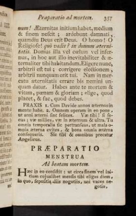 357-368, Praeparatio ad mortem.