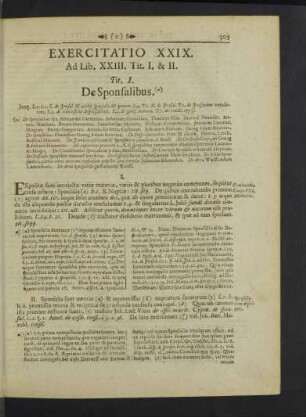 Exercitatio XXIX.