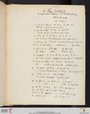 XII. Weltschöpfungsbericht (nach Delitzsch)