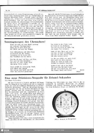 Sonntagmorgen des Uhrmachers!