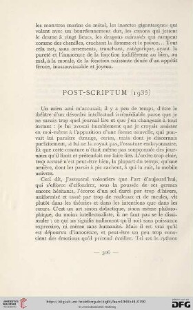 Post-scriptum (1935)
