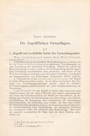 Erster Abschnitt. Die begrifflichen Grundlagen