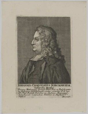 Bildnis des Iohannes Christianvs Kirchmeier