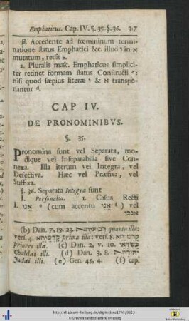 Cap. IV. De Pronominibus.