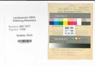 Entnazifizierung Erich Grabbe , geb. 05.10.1916 (Polizist)
