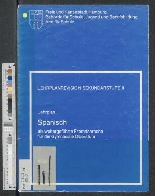 Lehrplan Spanisch : als weitergeführte Fremdsprache für die gymnasiale Oberstufe