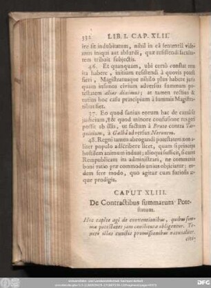 Caput XLIII. De Contractibus summarum Potestatum.