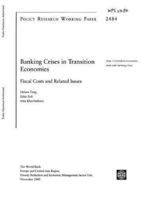 Banking crises in transition economies : fiscal costs and related issues