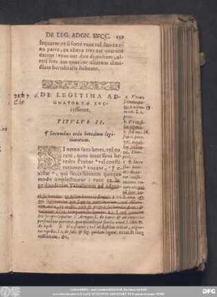 De Legitima Adgnatorum Successione. Titulus II.