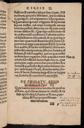BB5r-CC8r, De Primatu sedis apostolicae & Petri. III.