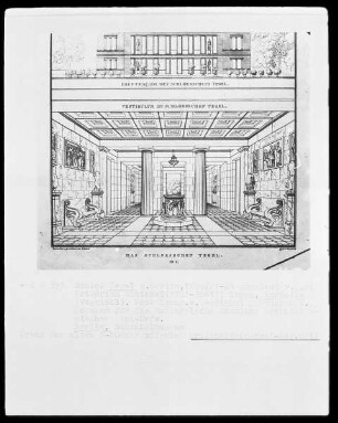 Schloß Tegel, Vorhalle, umgebaut von Karl Friedrich Schinkel 1820/21-24
