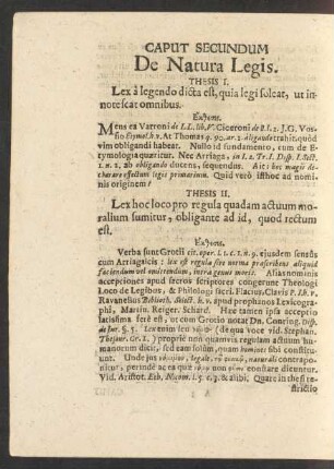Caput Secundum De Natura Legis.