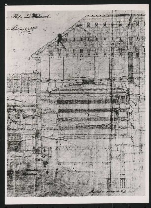 Nationaltheater, München: Schnitt Zuschauerhaus von 1808