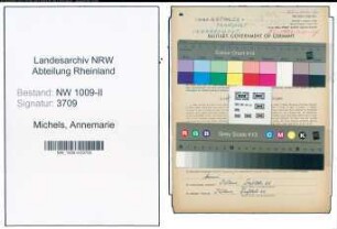 Entnazifizierung Annemarie Michels , geb. 08.06.1904 ()