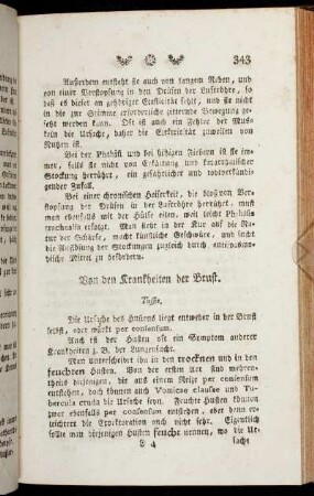 Von den Krankheiten der Brust. - Von den Krankheiten der Urinwege.