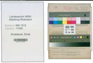Entnazifizierung Ernst Knoblauch , geb. 09.08.1900 (Ingenieur)