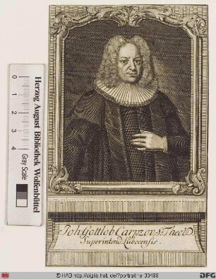 Bildnis Johann Gottlob Carpzov