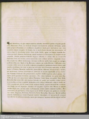 Commentationes criticae de quibusdam locis Pausaniae Periegetae ; [1]