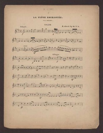 La Flute Enchantée. Violino.