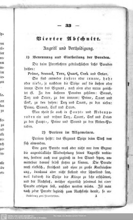 Vierter Abschnitt. Angriff und Vertheidigung