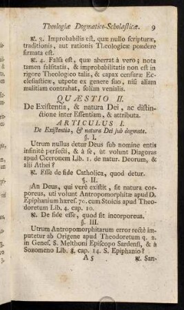9-19, Quaestio II - III