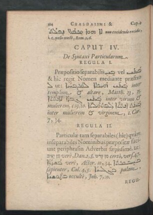 Caput IV. De Syntaxi Particularum.