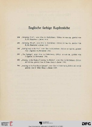 II. Versteigerungstag (Nr. 290-928)