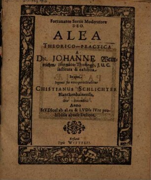 Alea theoretico-practica