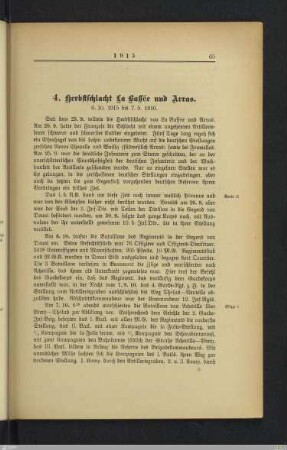 4. Herbstschlacht La Bassée und Arras