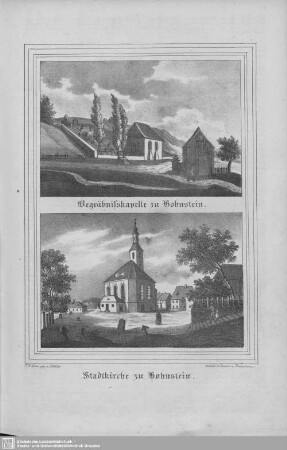 Begräbniskapelle zu Hohnstein, Stadtkirche zu Hohnstein : zu Lieferung 17