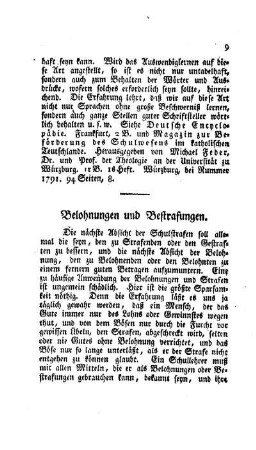 Belohnungen und Bestrafungen