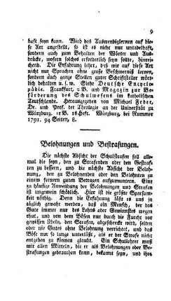 Belohnungen und Bestrafungen