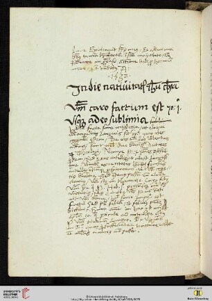 In die natiuitatis jhesu christi [Predigttext, Io 1,14]