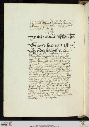 In die natiuitatis jhesu christi [Predigttext, Io 1,14]