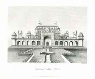 Grafik "Grabmal Akbar Shah"