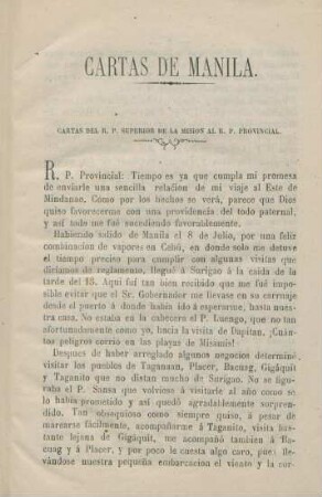 Cartas de Manila