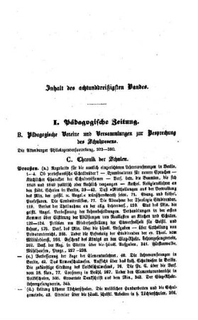 Inhalt für Hefte 1 - 12 der zweiten Abteilung
