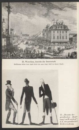 21. Warschau, Ansicht der Innenstadt ...