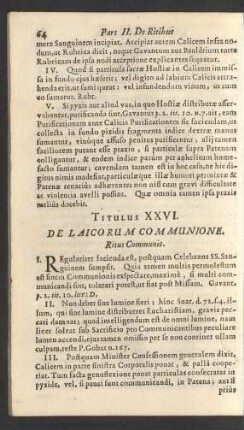 Titulus XXVI.