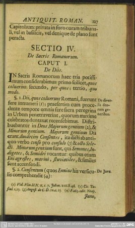 Sectio IV. De Sacris Romanorum