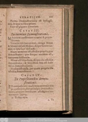 Caput III. De terminis Demostrationis.
