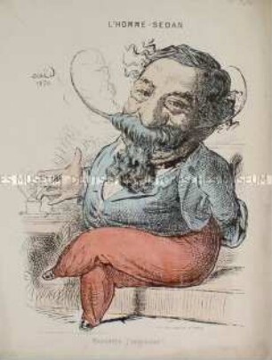 L'homme/ Sedan - Karikatur auf Napoleon III.