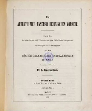 Die Alterthümer unserer heidnischen Vorzeit, 2