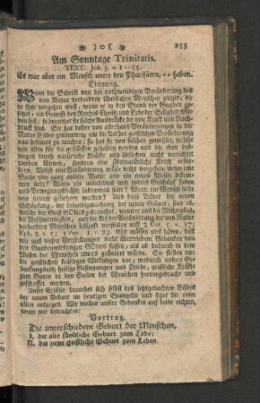 [Am Sonntage Trinitatis ... Am zwölften Sonntage nach Trinitatis.]