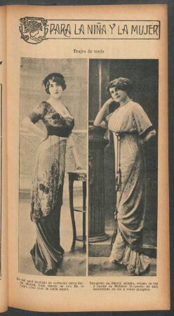 Trajes de tarde - [Fotografías] : Para la niña y la mujer