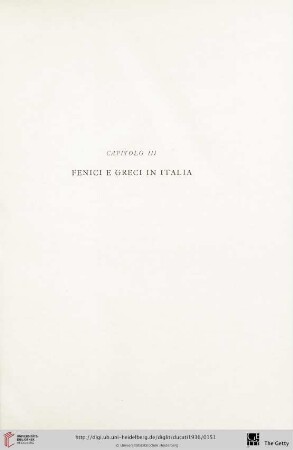 Capitolo III: Fenici e Greci in Italia