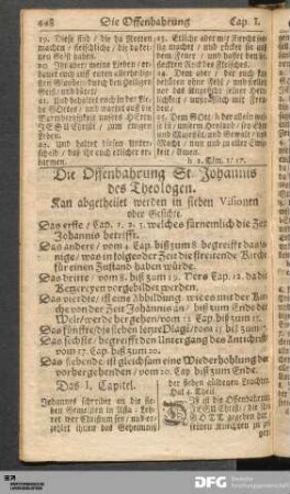 Die Offenbahrung St. Johannis des Theologen.