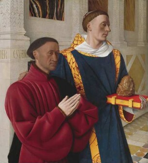 Étienne Chevalier mit dem heiligen Stephanus
