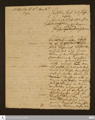 Briefe von [August Hermann Francke] an [Johann Christoph Lohse].