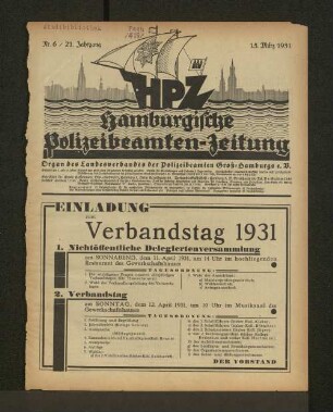 Nr. 6 / 21. Jahrgang 15. März 1931